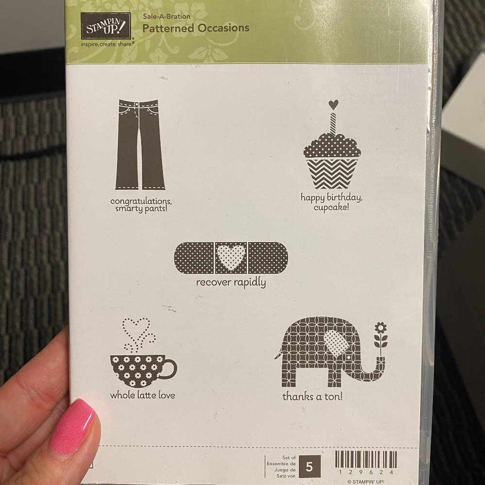 Stampin' Up! Patterned Occasions Unmounted Stamp Set